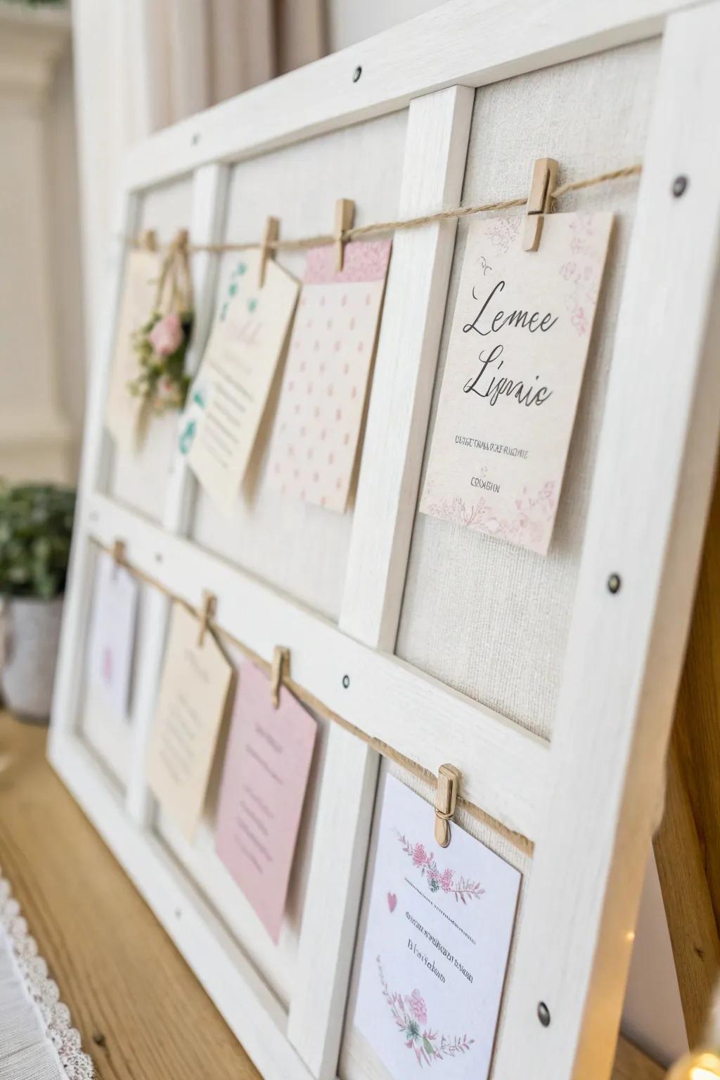 Add a personal touch to your space with handcrafted labels on a minimalist white wood board.