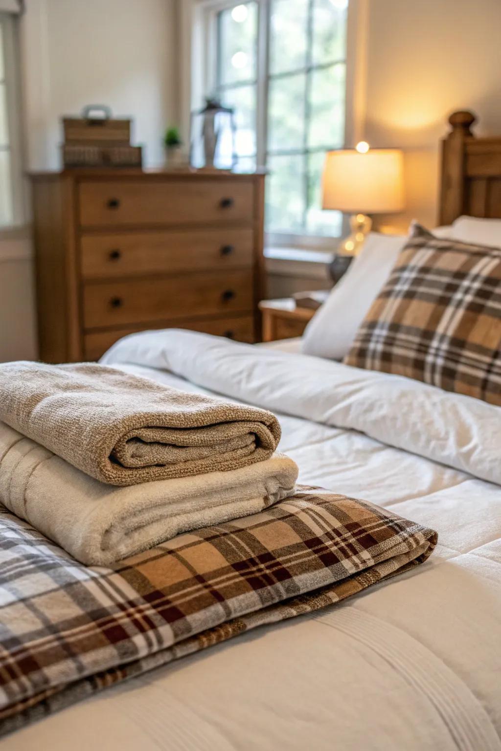 Flannel sheets provide ultimate comfort and warmth.