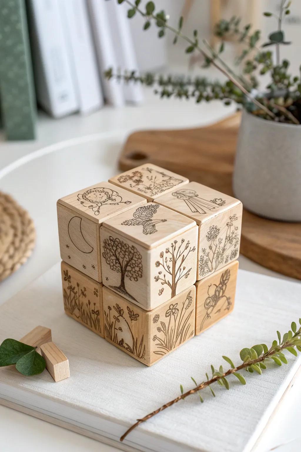Bring Zacchaeus' story to life with this charming, handcrafted story cube—where simplicity meets artistic expression!