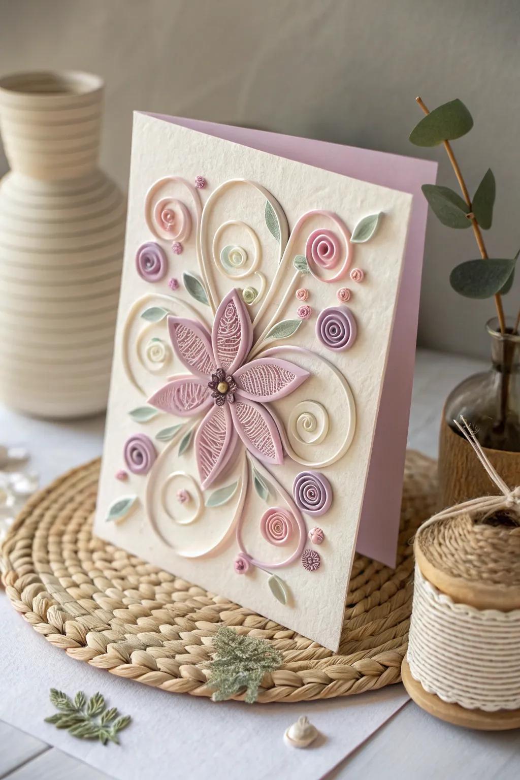 Elevate your greeting cards with the art of paper quilling—where simplicity meets elegance.