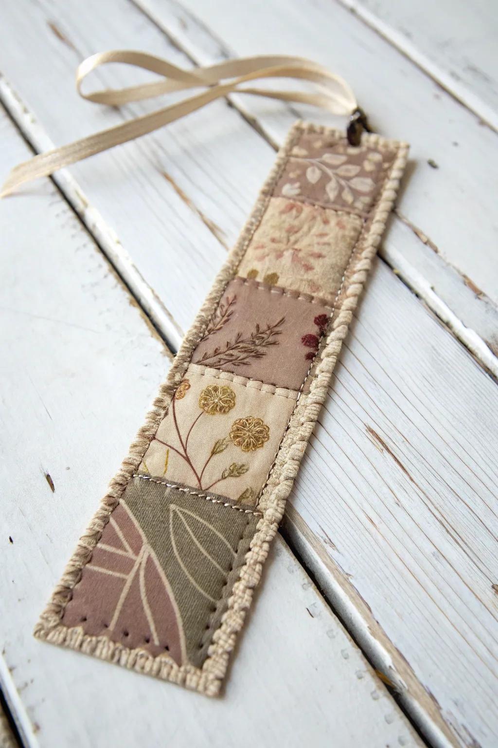 Craft elegance into your reading with handmade fabric bookmarks—where simplicity meets style.