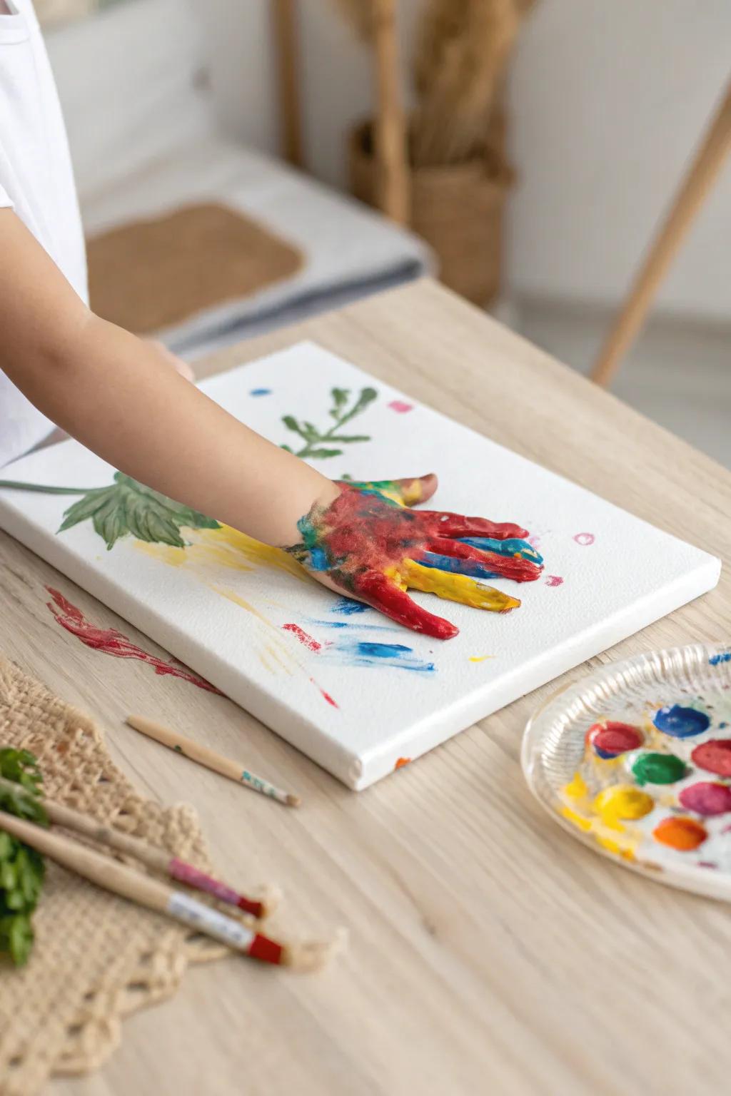 Unleash the joy of creativity with simple finger painting fun!
