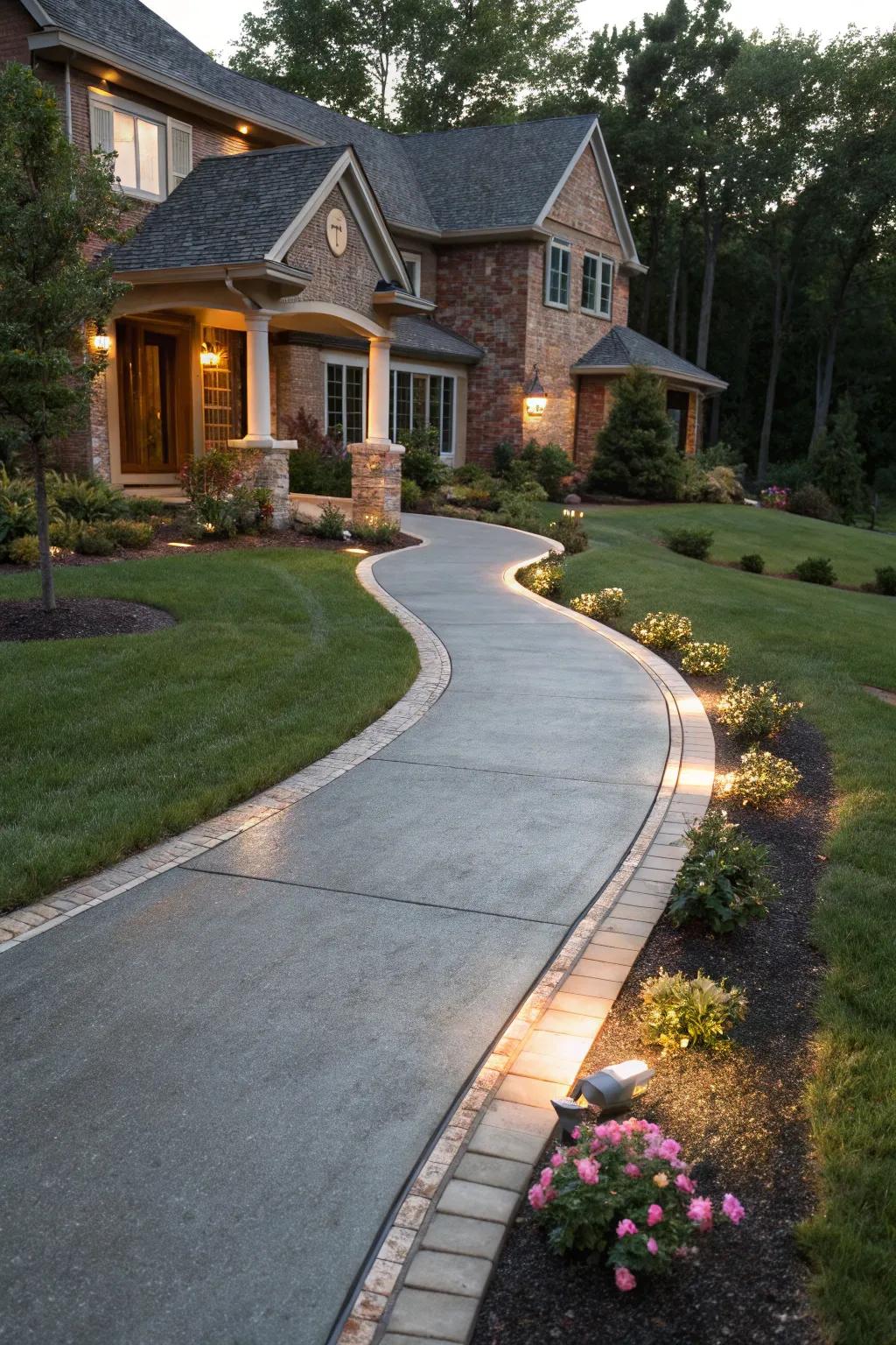 Elevate your home's charm with a bespoke asphalt walkway that welcomes with style.