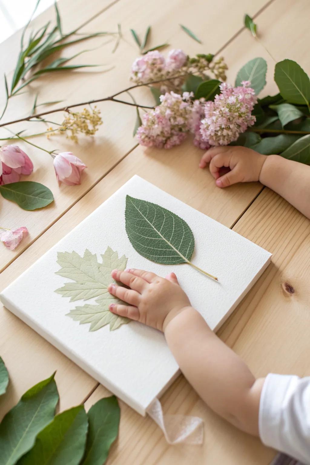 Unleash the beauty of nature with your little one's first art masterpiece!