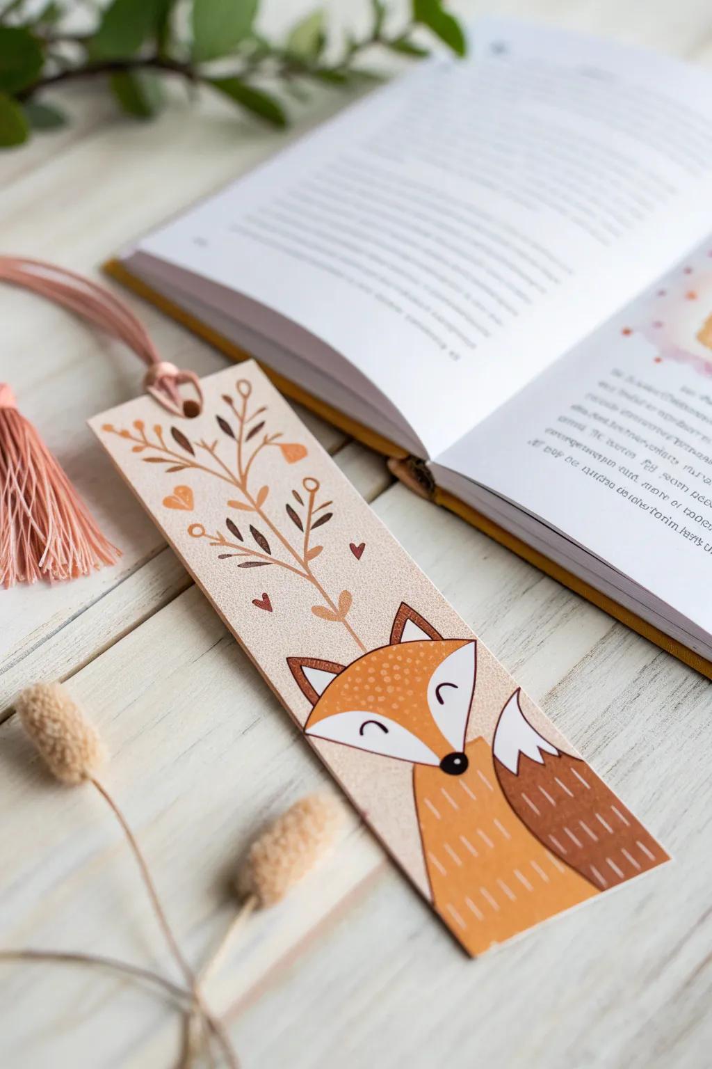 Crafting joy: A whimsical animal bookmark to brighten your child's reading adventures, where simplicity meets creativity.