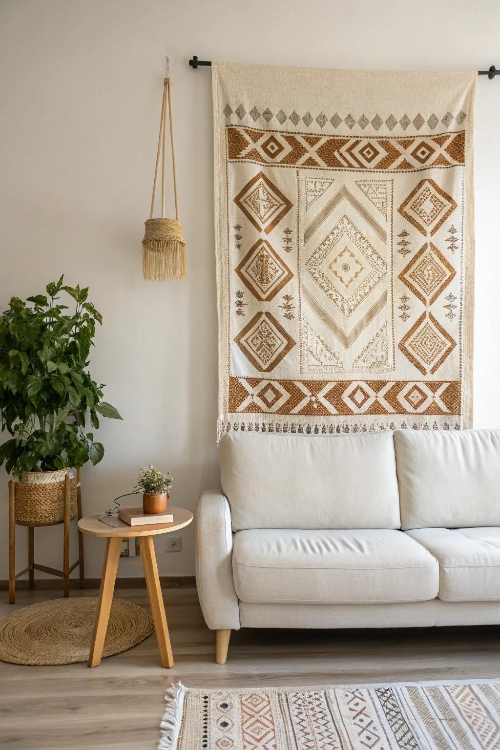 Elevate your space with a stunning block print wall hanging—where minimalism meets artistry.