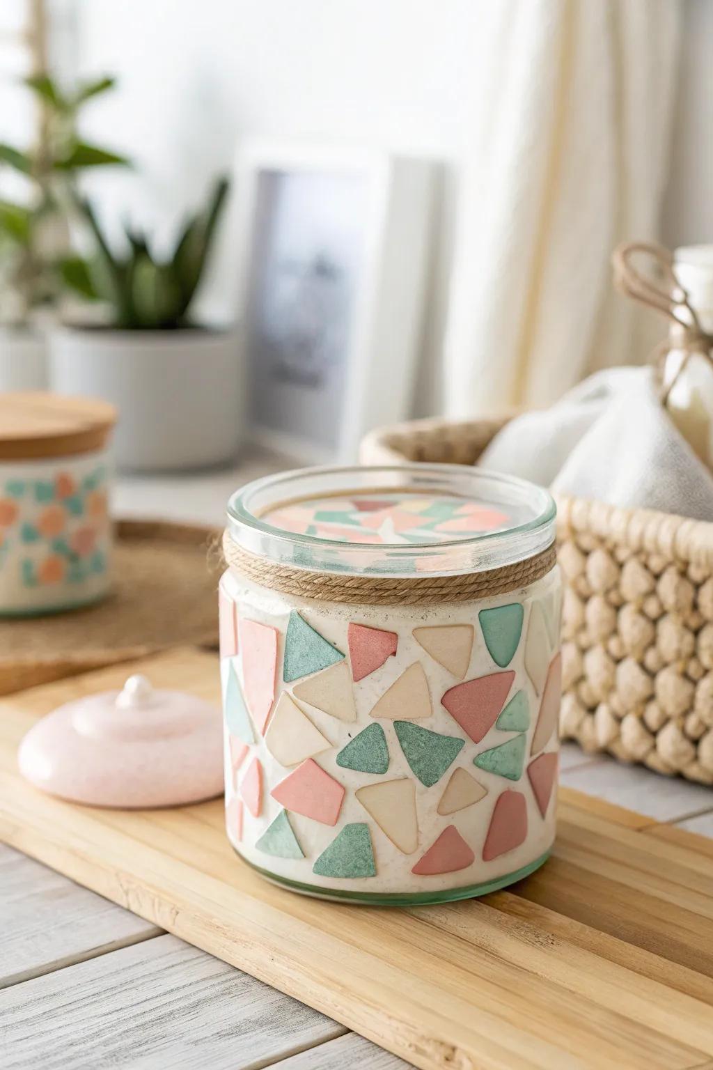 Elevate your decor with trendy terrazzo clay accents for a chic and artistic touch.