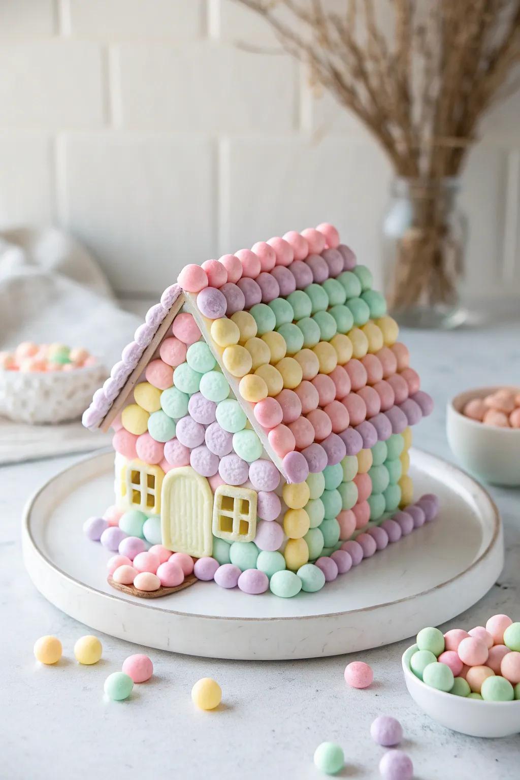 Discover the magic of a gumdrop garden with minimalist charm: where candy meets craftsmanship.