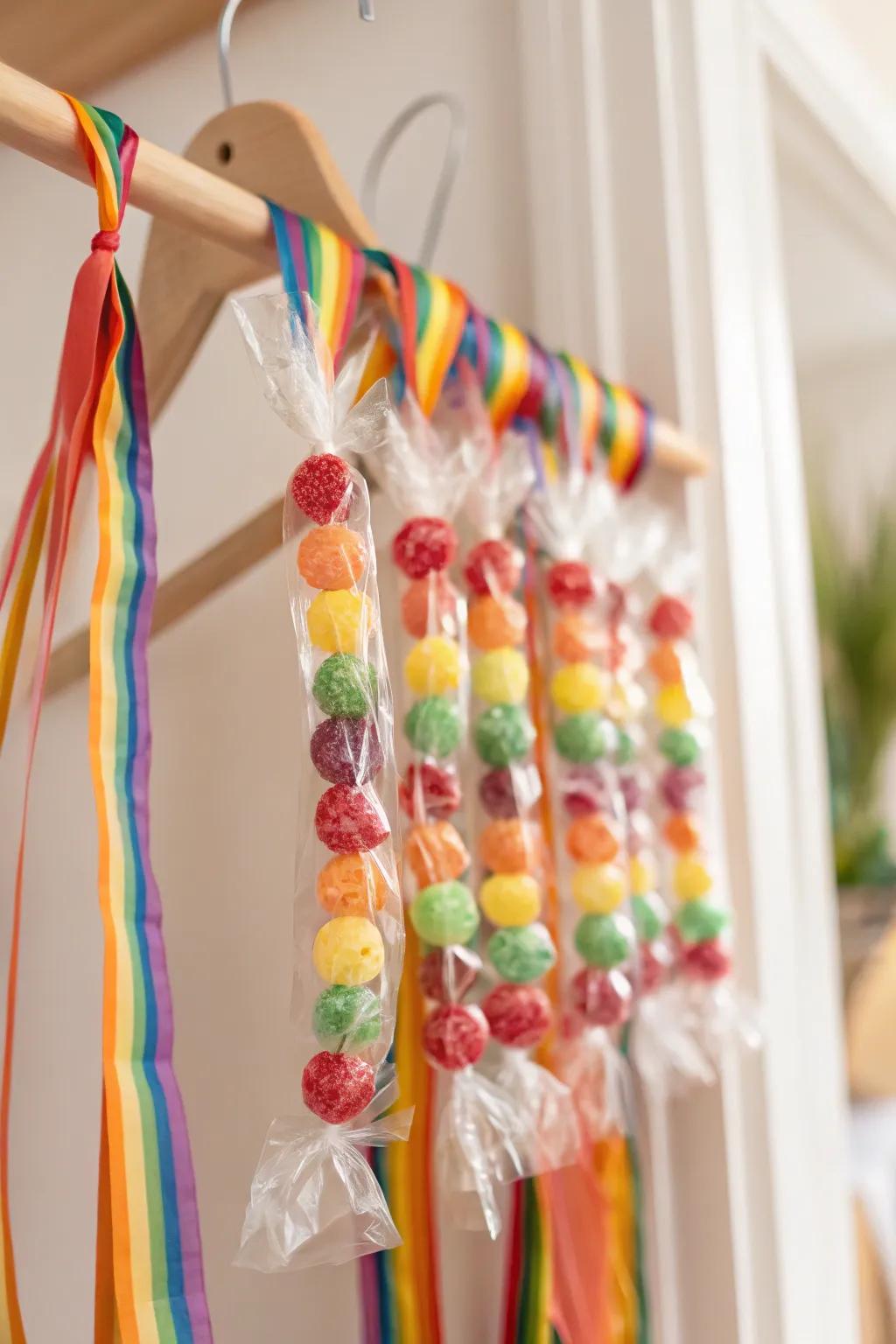 Add a pop of color and joy with this Rainbow Ribbon Lei—perfect for celebrating in style!
