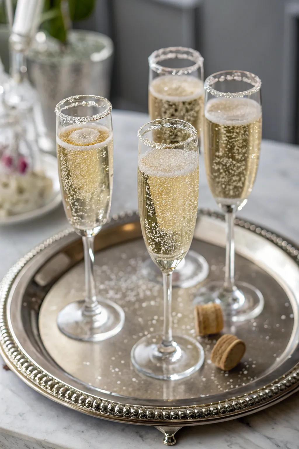 Spun sugar garnish adds elegance and sweetness.