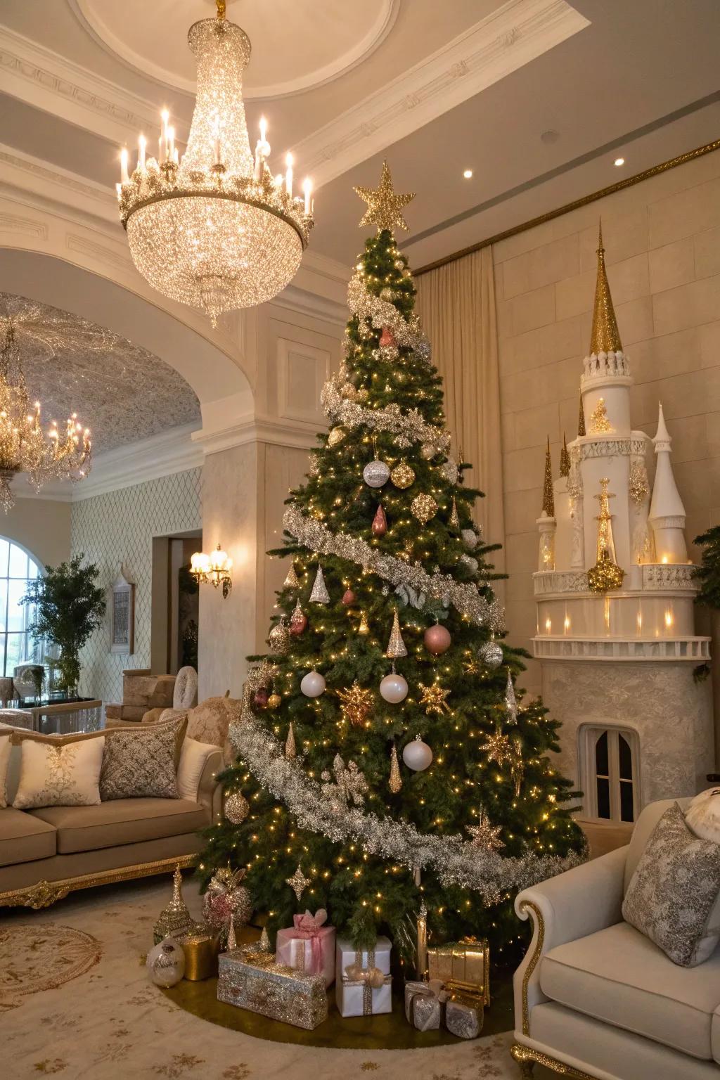 A fairytale-themed tree that adds royal charm to your holiday.