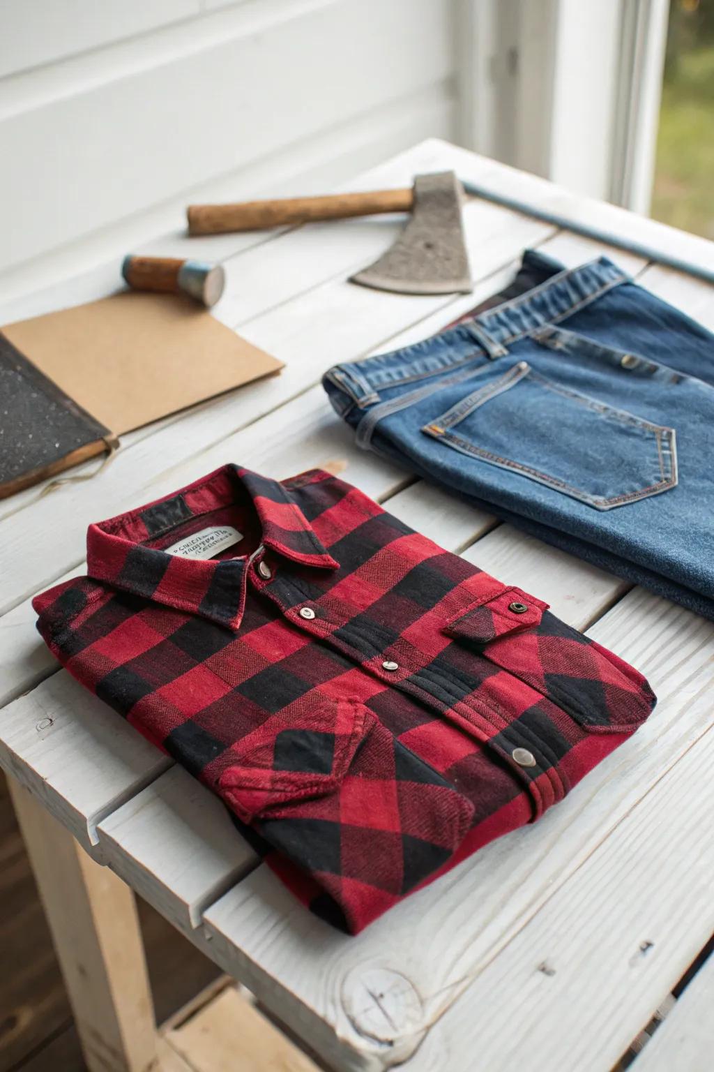Embrace the cozy charm of fall with a DIY lumberjack costume – effortlessly stylish and budget-friendly!