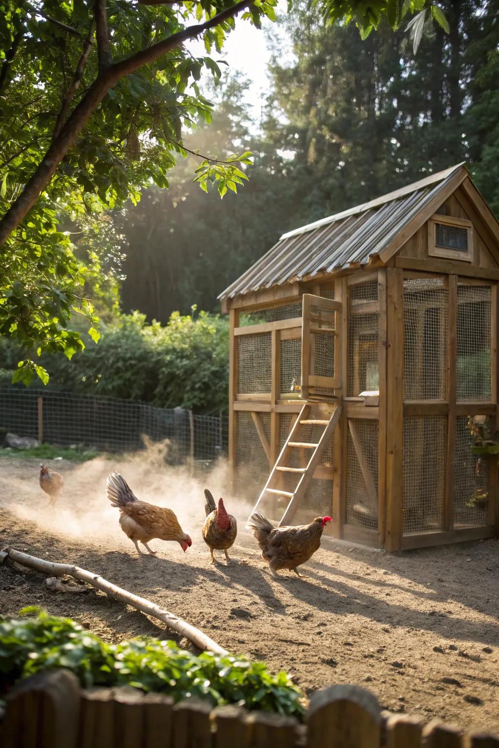 Crafted for Action: Where Chickens Thrive and Play