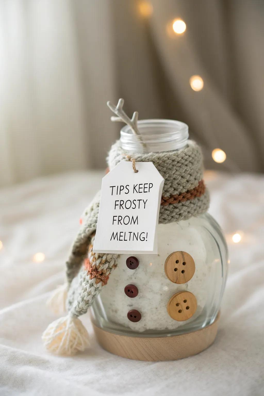 Give Frosty a hand this Christmas with a tip jar that’s as charming as it is clever!