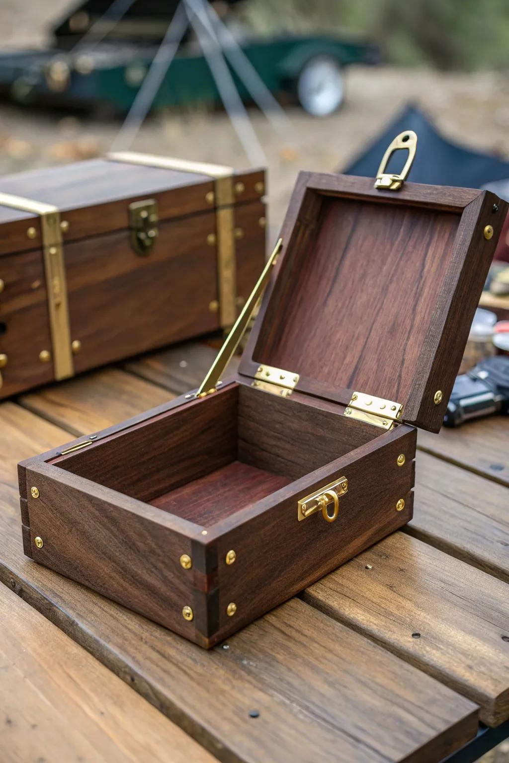 Craftsmanship meets convenience: A collapsible chuck box for the modern outdoor enthusiast.