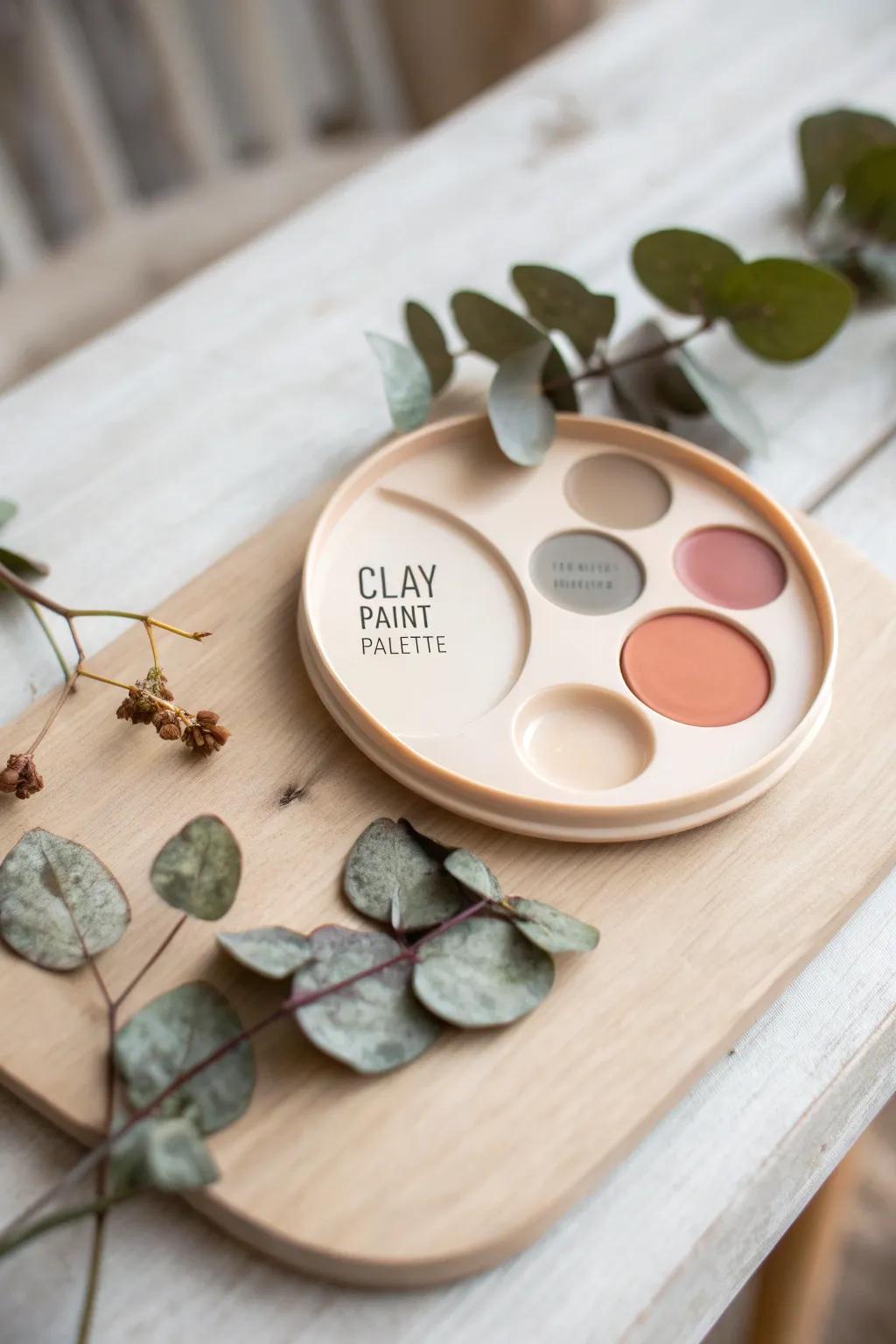 Add a personal touch to your art with a beautifully engraved clay palette. 🌿✨ #MinimalistArt #BohoChic