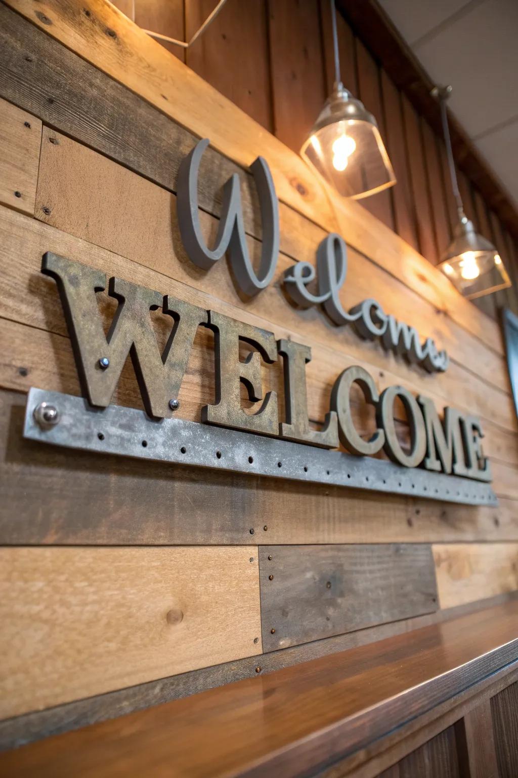 Welcome with style: A masterclass in CNC craftsmanship, one letter at a time.