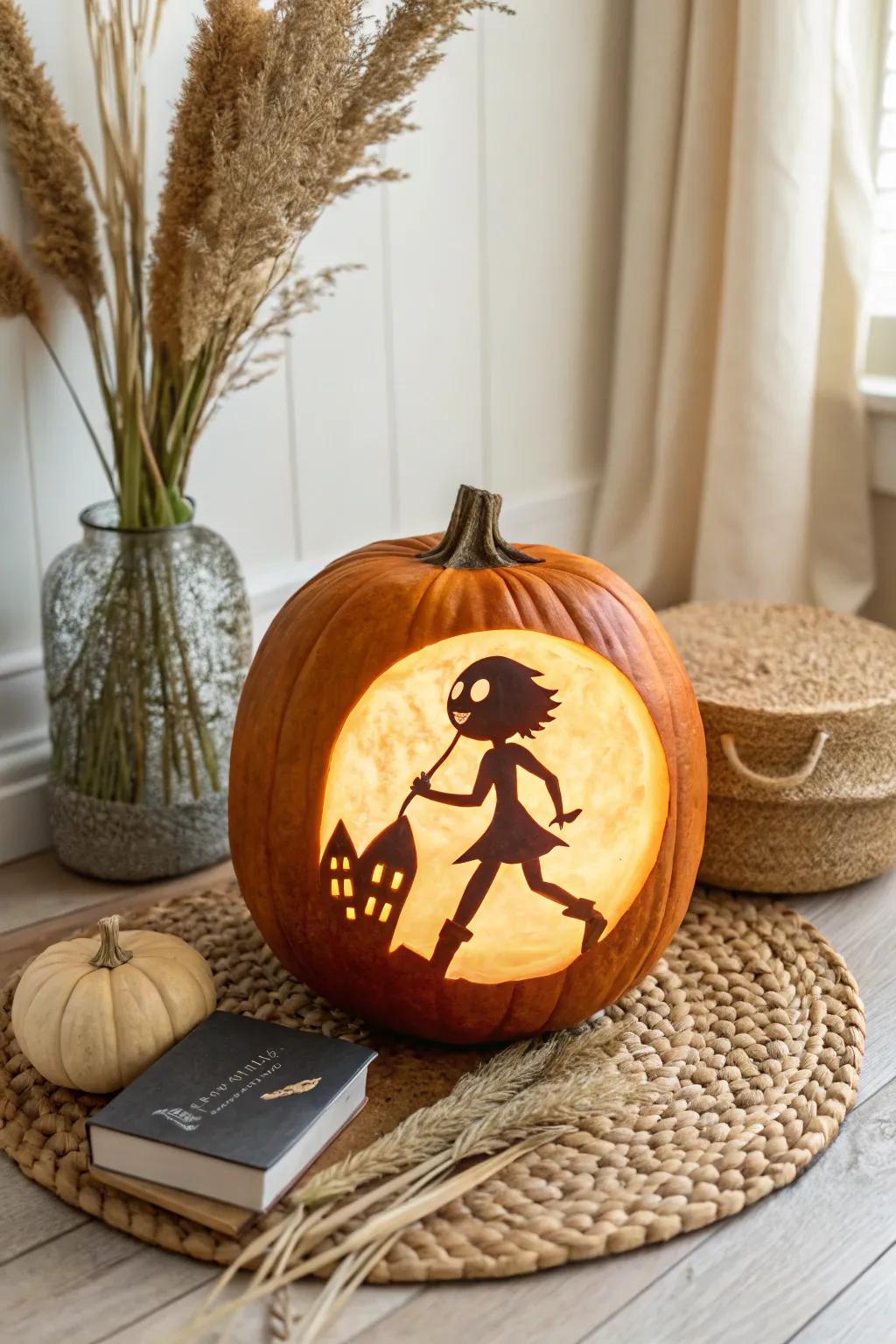 Illuminate your Halloween with Coraline's adventurous spirit, carved into a pumpkin masterpiece.