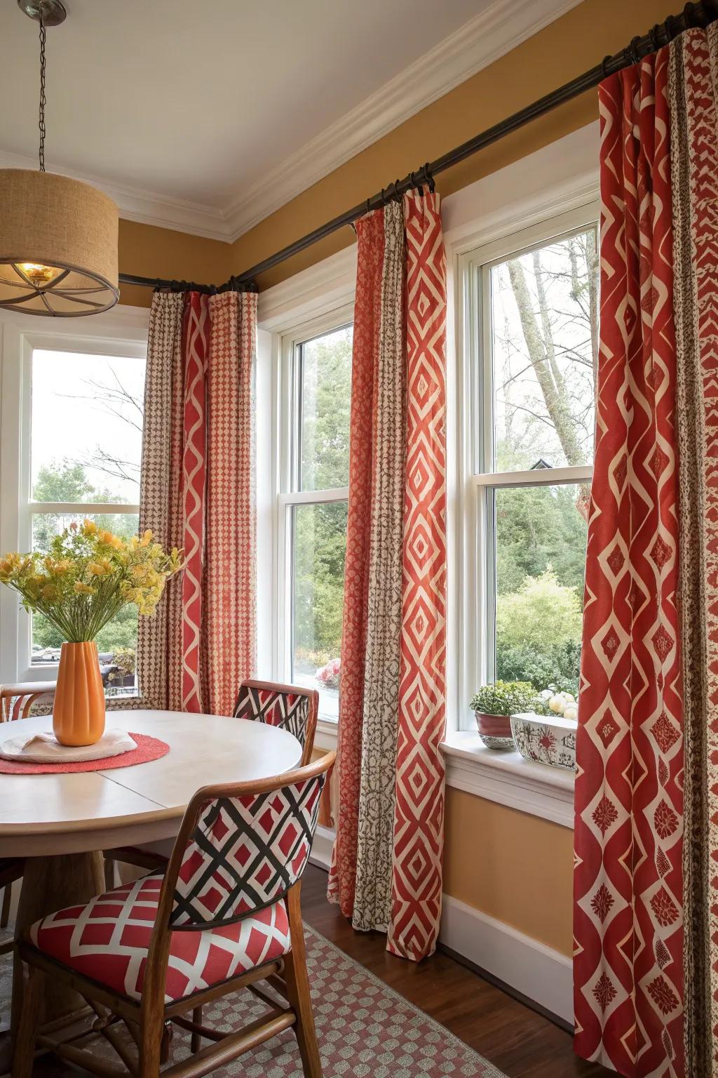 Bold patterns make a striking statement.