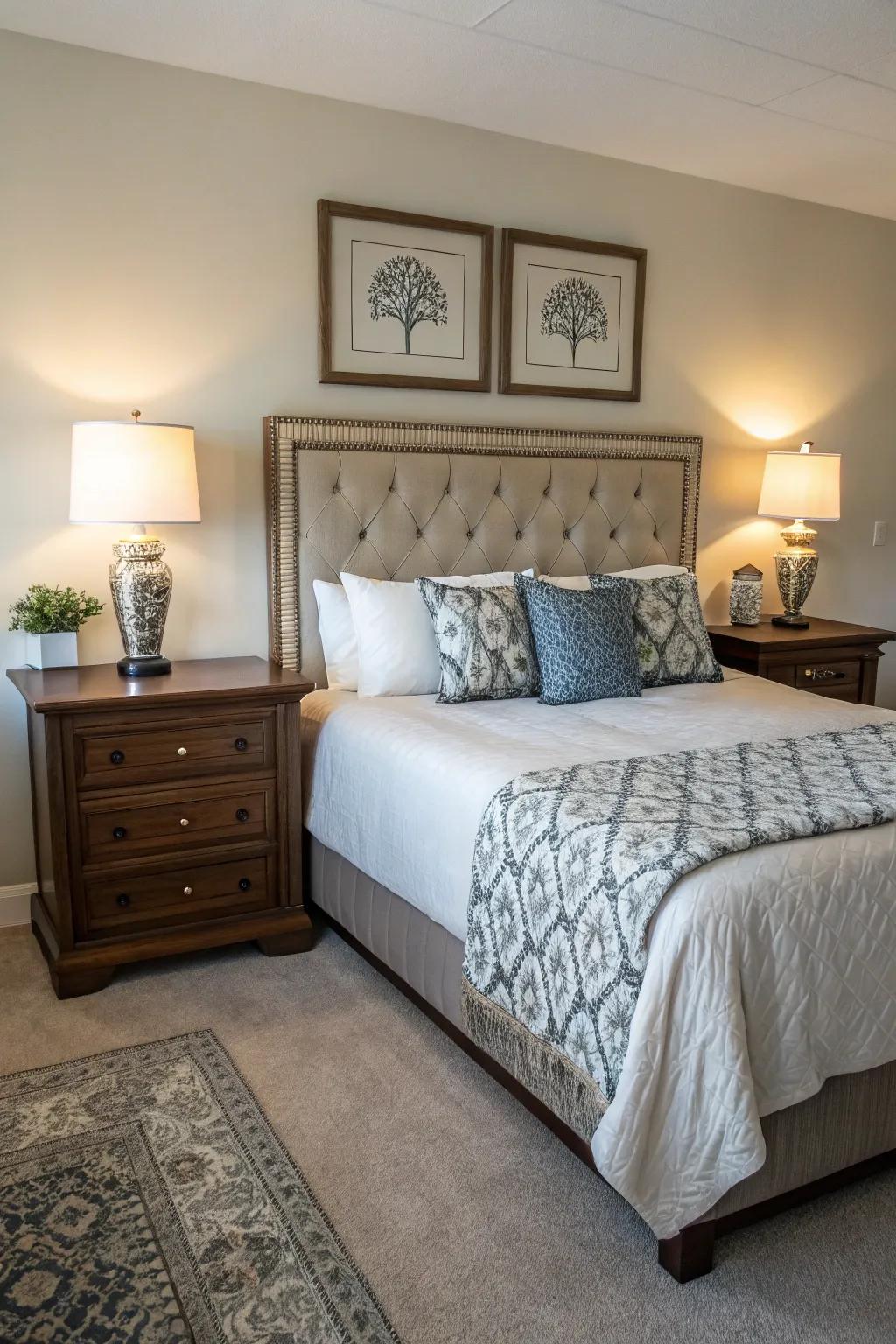 Symmetry in design creates a harmonious feel.