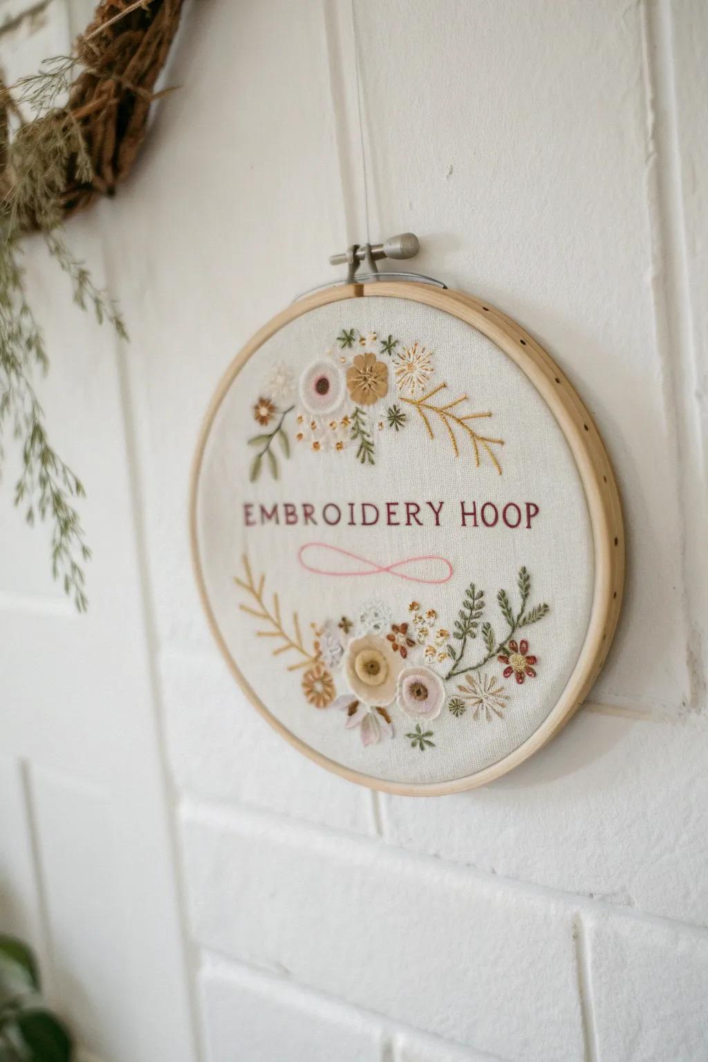 Elevate your space with the timeless charm of handcrafted embroidery art.