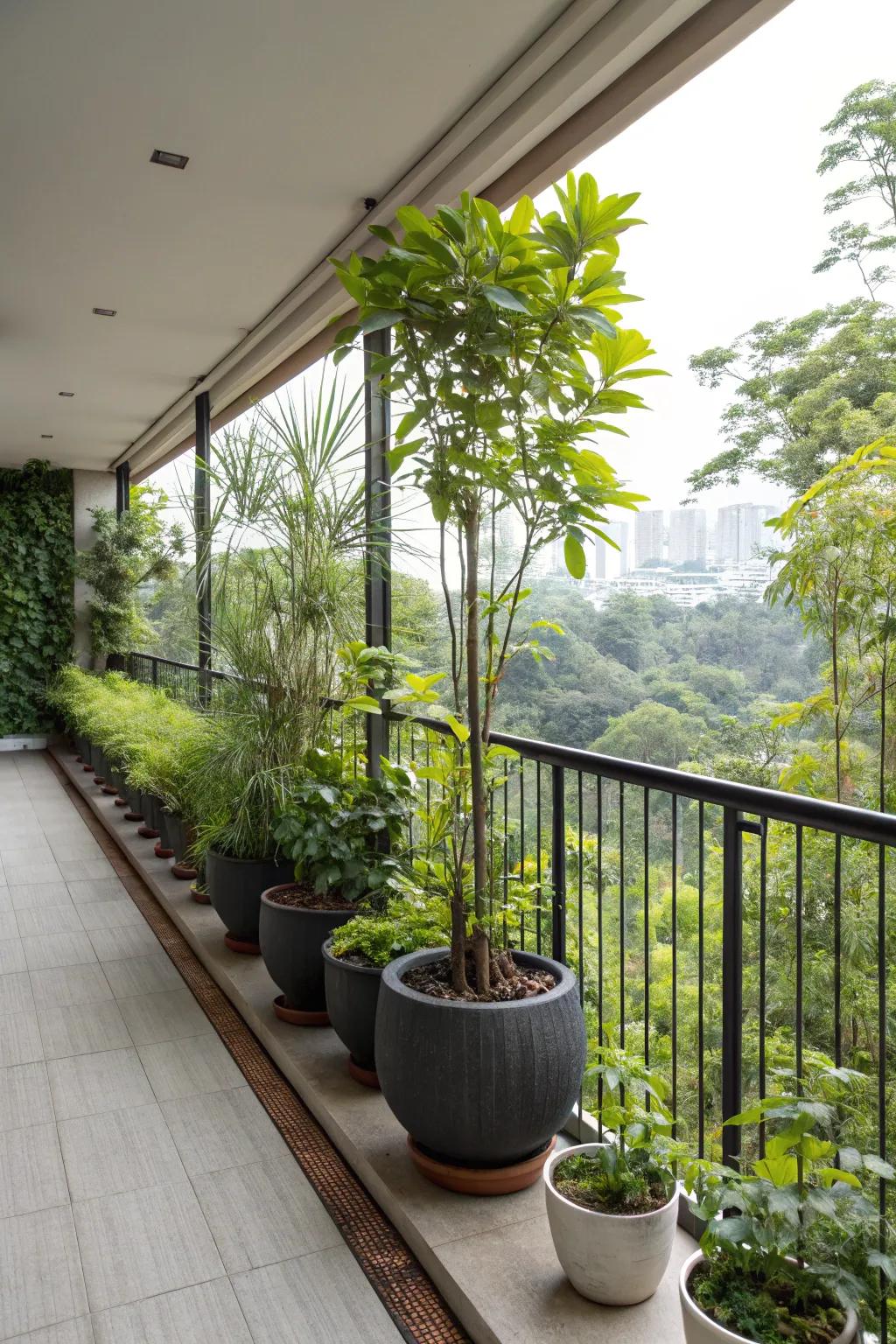 Plant dividers bring a natural touch to home spaces.