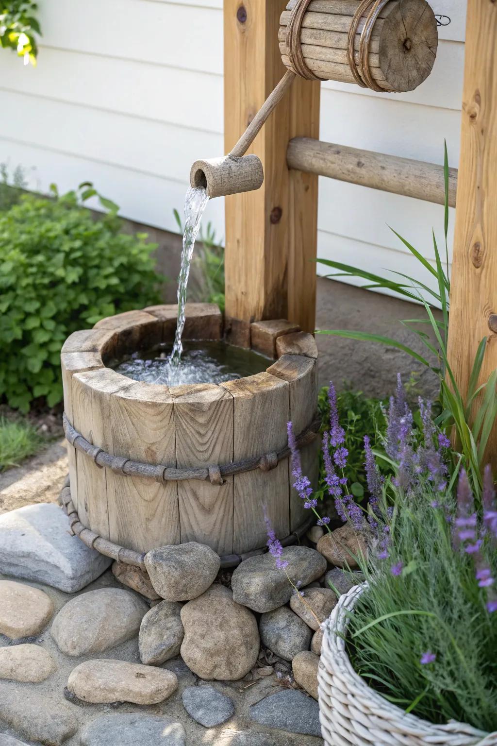 Discover tranquility with a DIY wishing well water feature that blends minimalist beauty with bohemian charm.