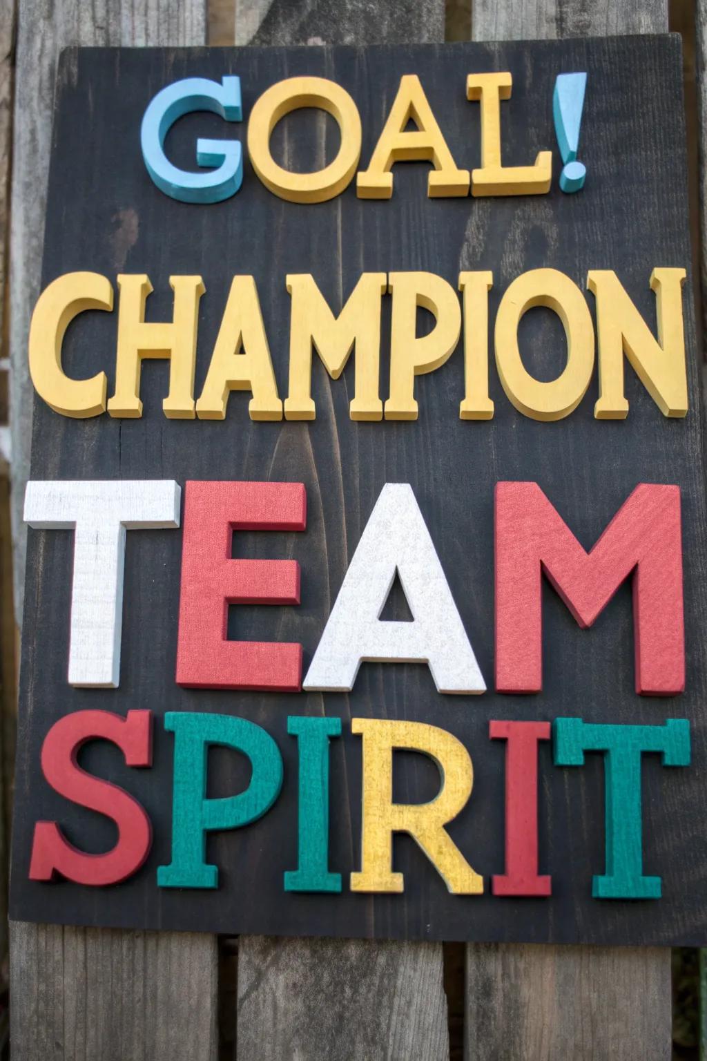 Craft your passion with dynamic typography: DIY soccer poster inspiration for the creative enthusiast.
