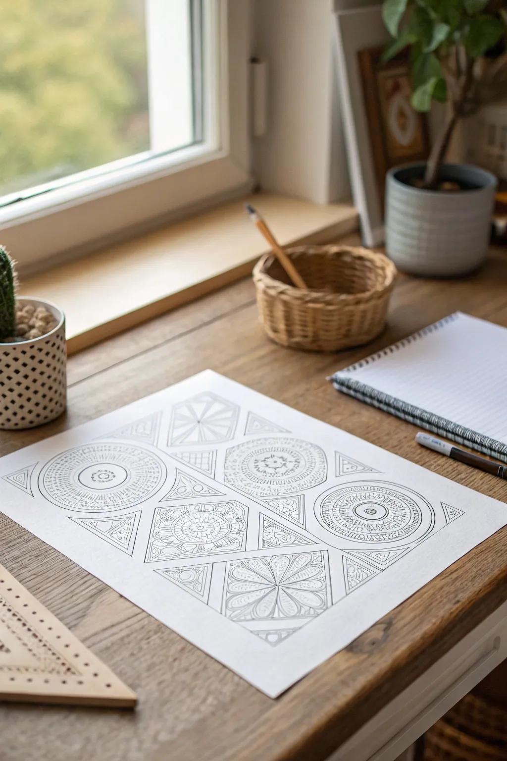 Discover the allure of geometric art—where simplicity meets elegance in every line and curve.