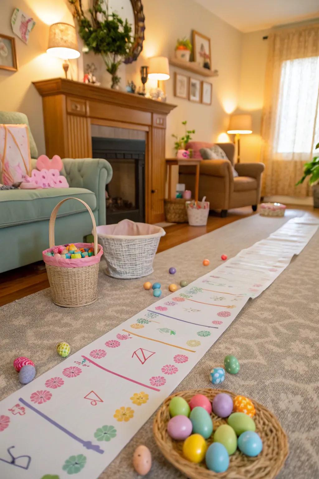 Bring the Easter trail indoors with creative cutouts.