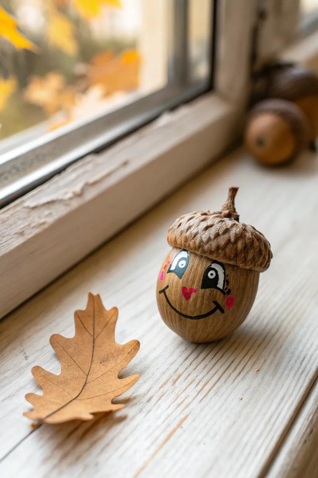 Bring smiles to your fall with whimsical acorn faces!