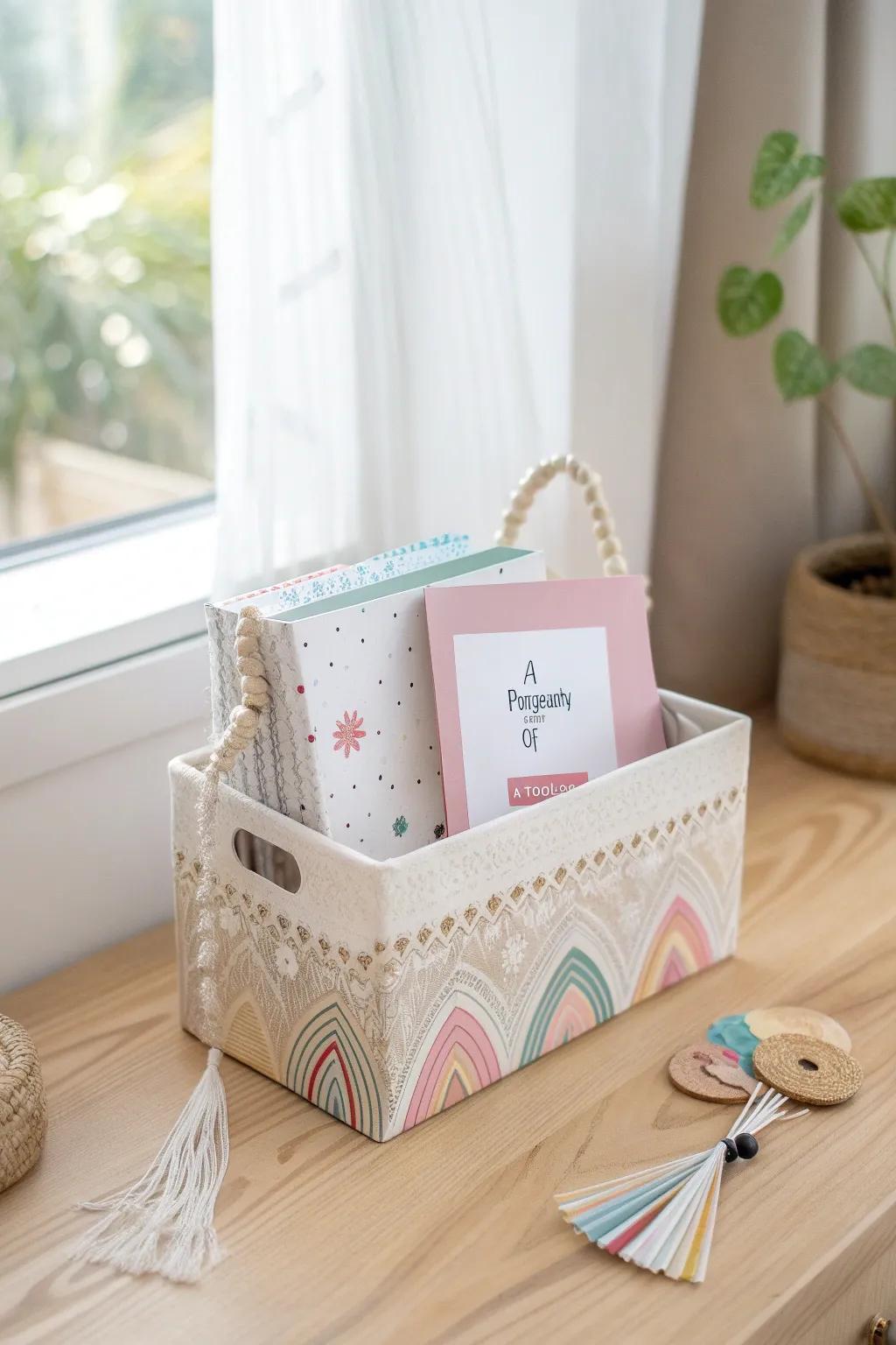 Crafted with love: A charming personalized toolbox filled with heartfelt notes for Dad.