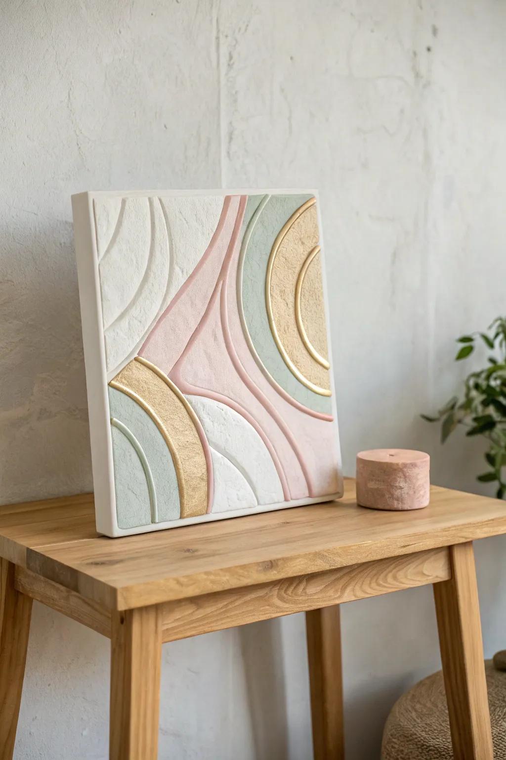 Embrace the charm of abstraction with foam art that blends minimalist design and boho flair.