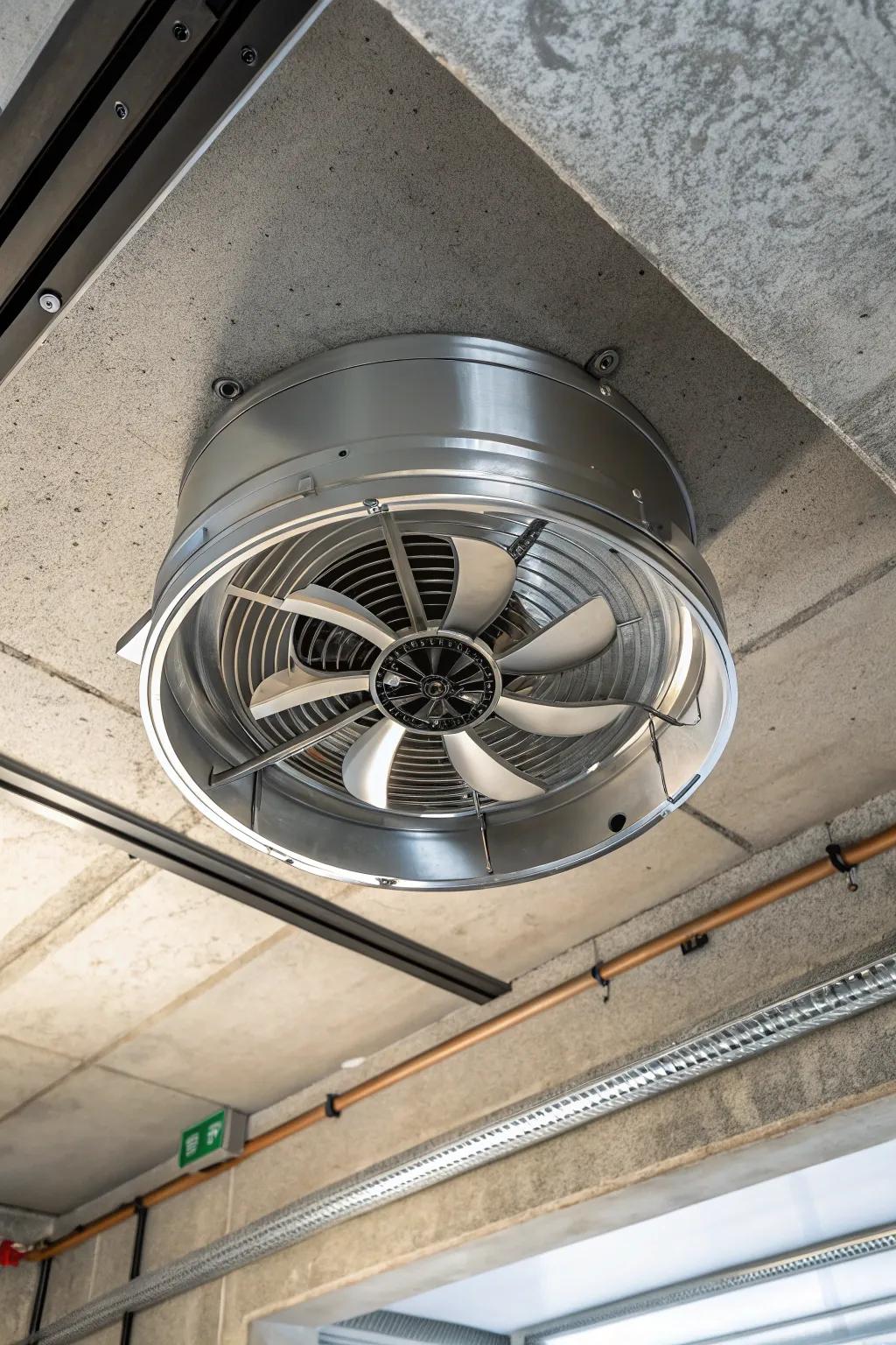 Elevate your garage's comfort with this high-performance ventilation system.