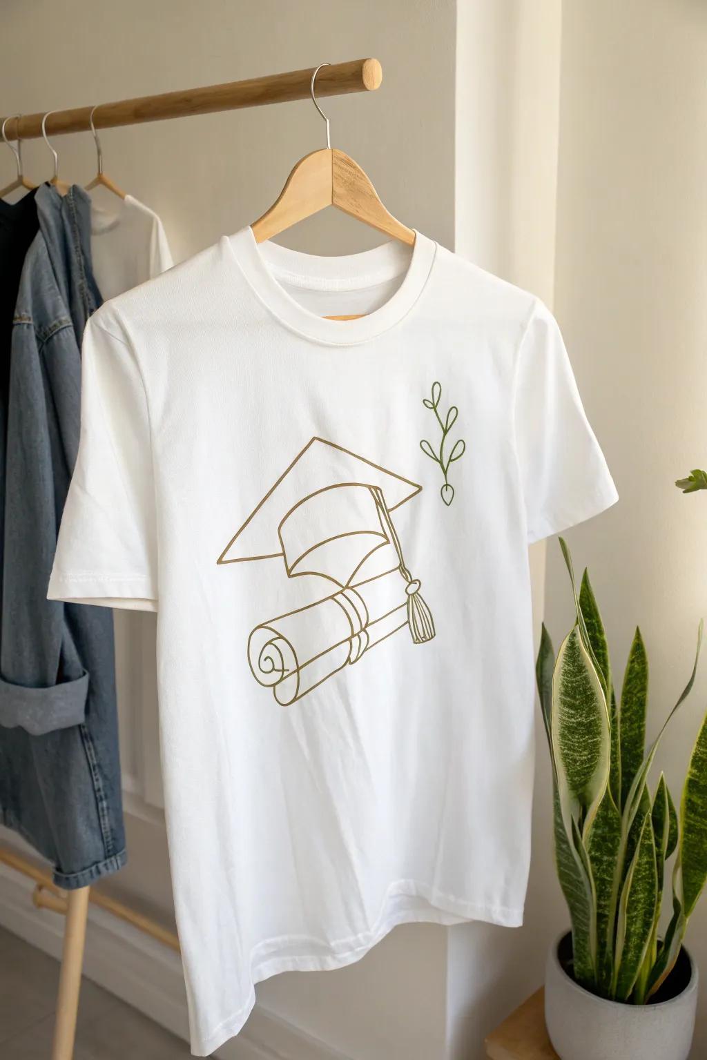 Celebrate your achievement with a touch of minimalist elegance. 🎓 #GraduationStyle #MinimalistDesign