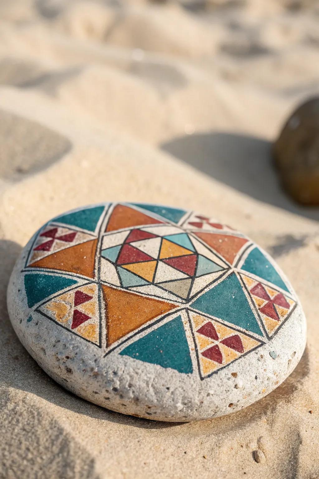 Step into style with geometric wonders! 🌿✨