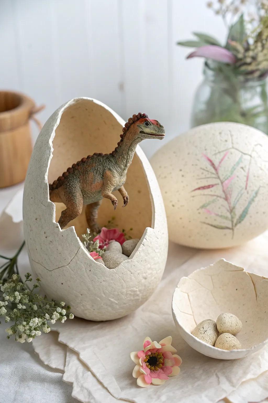 Discover the charm of simplicity with this delightful dino egg surprise!