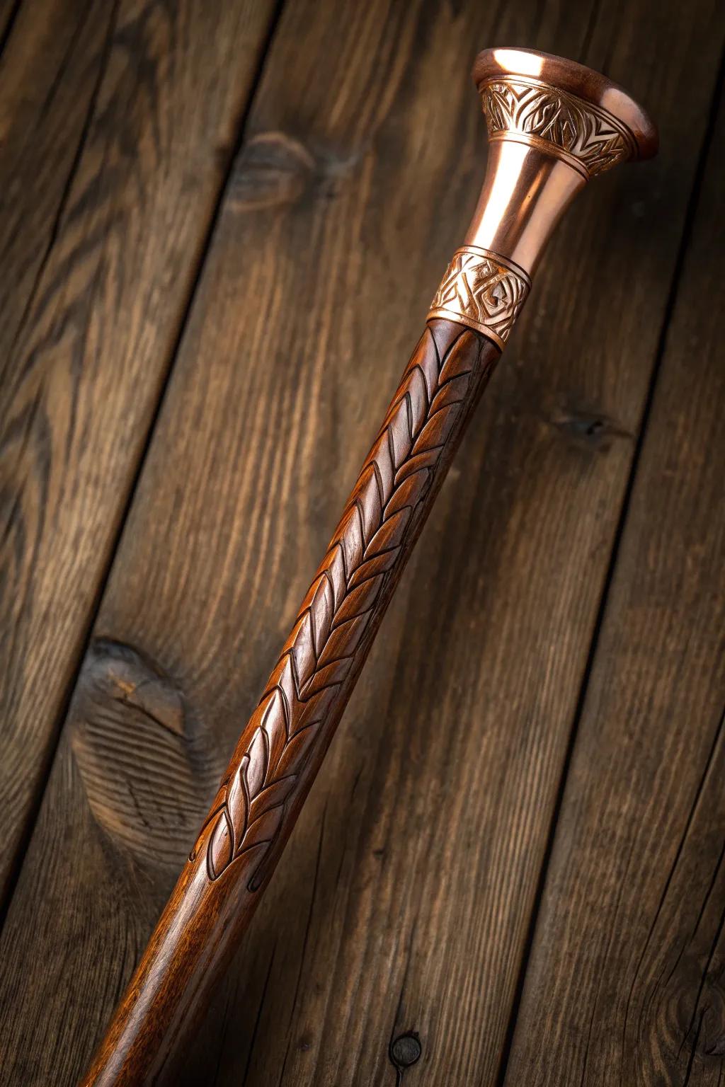 Elevate your walking stick with a touch of elegance and durability.