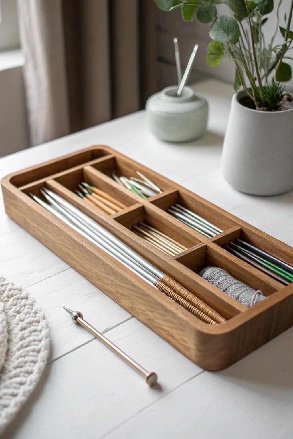 Transform your knitting space with a touch of Scandinavian simplicity. 🌿✨