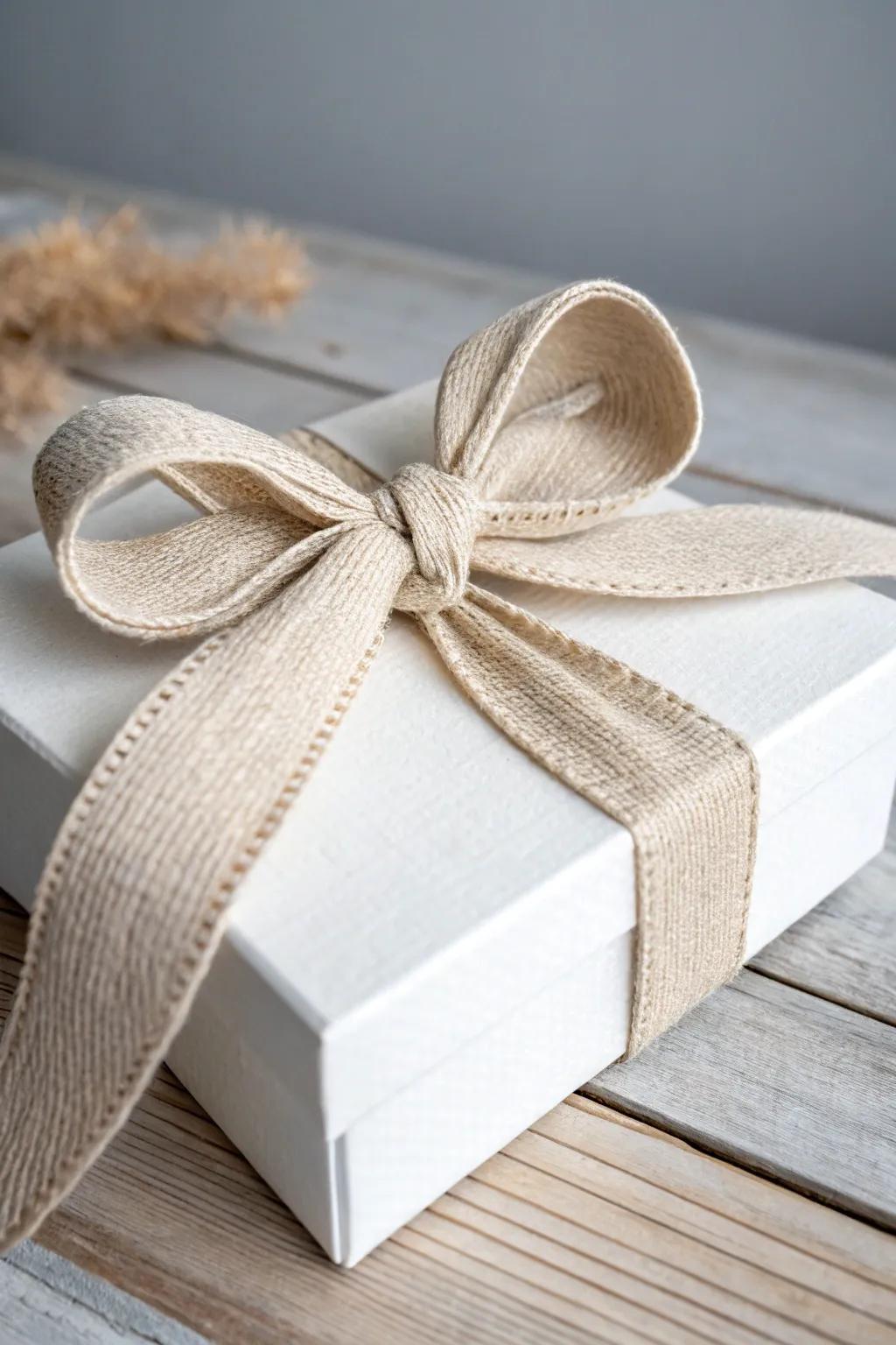 Master the art of gift wrapping with the effortlessly chic Infinity Bow.