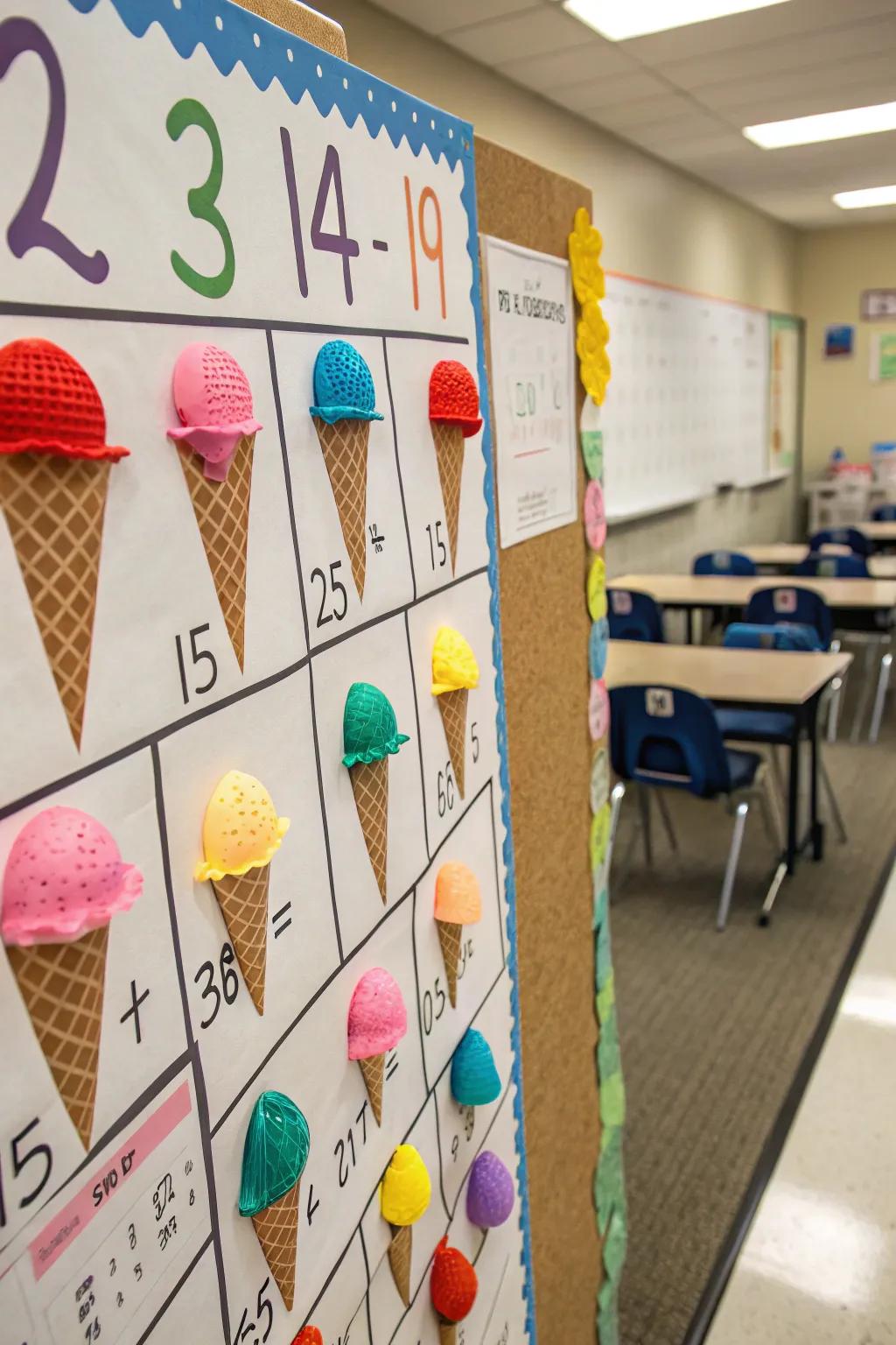 Make learning sweet with ice cream math challenges.