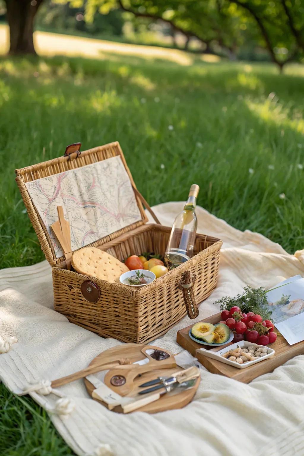 Embrace the simplicity of nature with a delightful picnic basket, perfect for spontaneous park adventures. 🌿🧺 #ScandiBohoPicnic