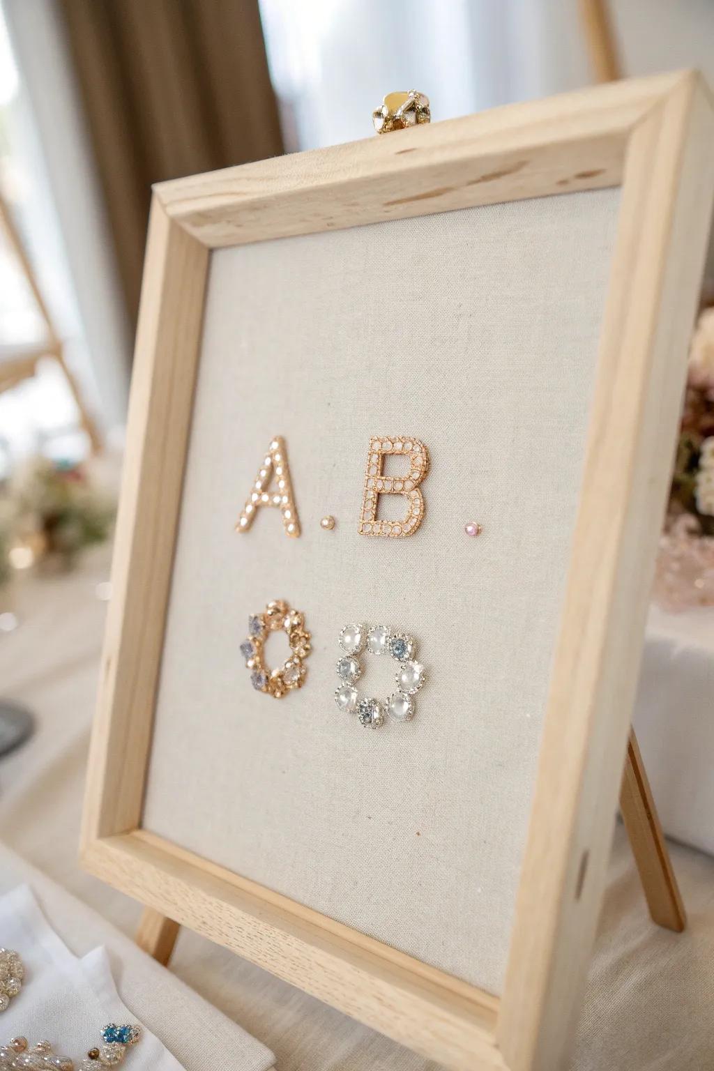 Add a personal touch to your decor with bespoke jewelry initials – where elegance meets simplicity.