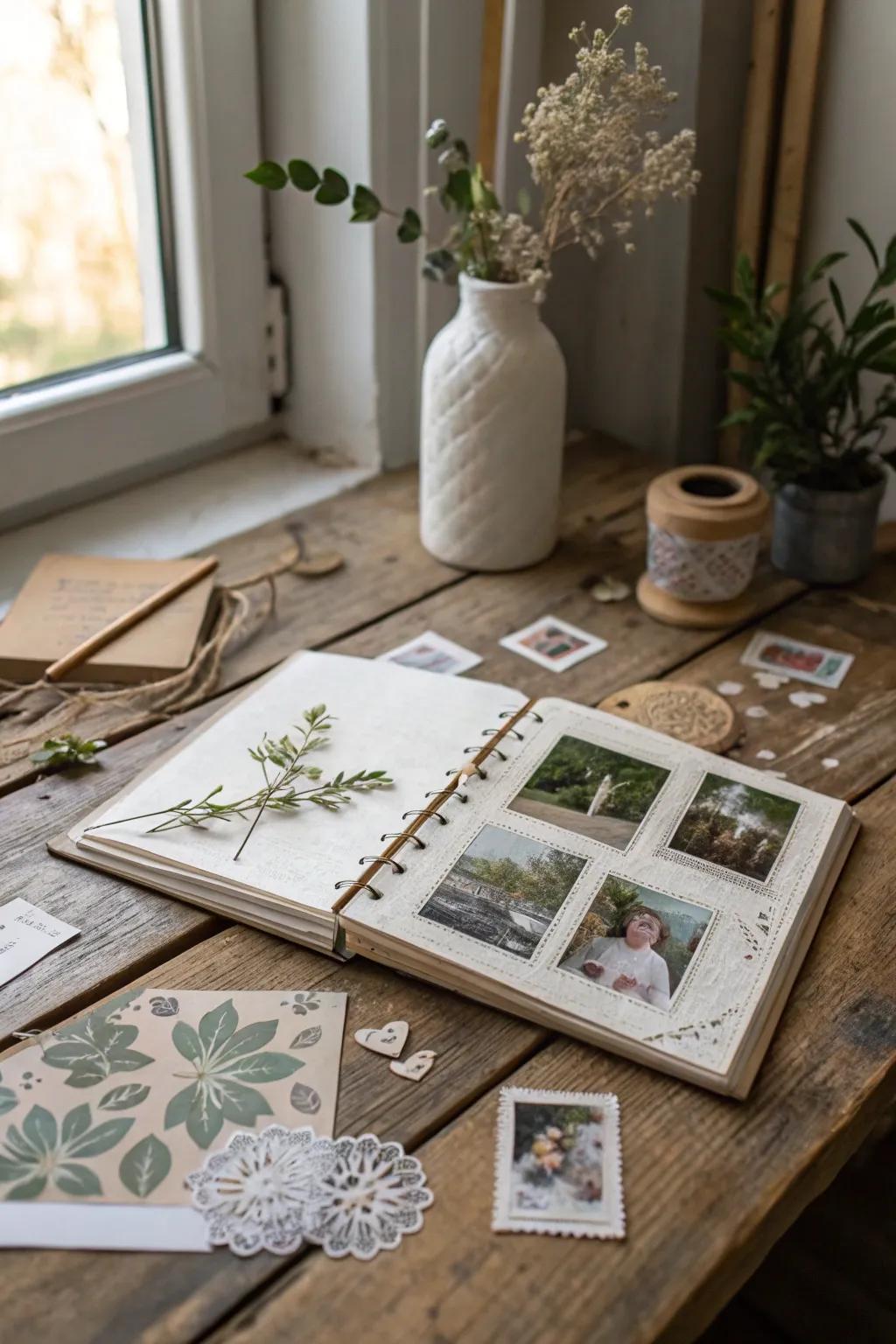 Unlock your creativity with a collage-inspired journal, where memories and art come together beautifully.