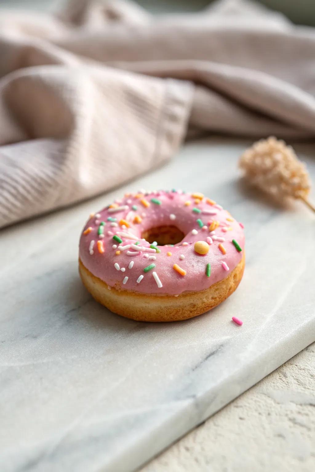 Delight in the charm of handcrafted miniature donut magnets—small in size, big on style!
