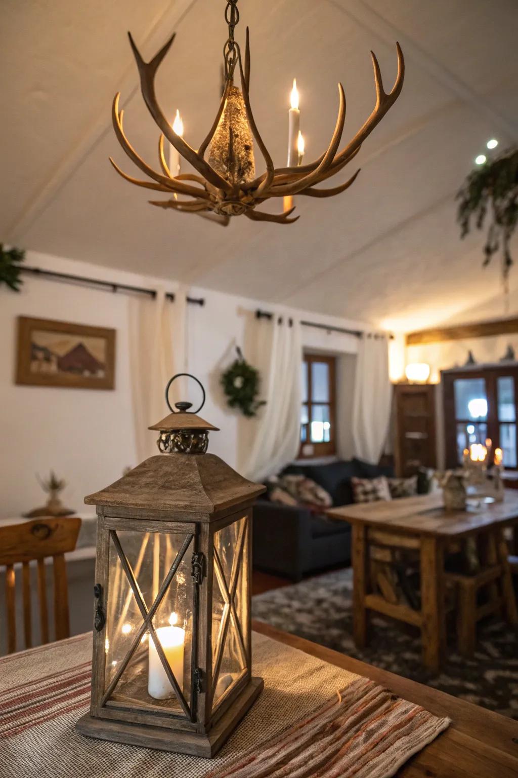 Outdoor-inspired lighting adds warmth and charm to any space.
