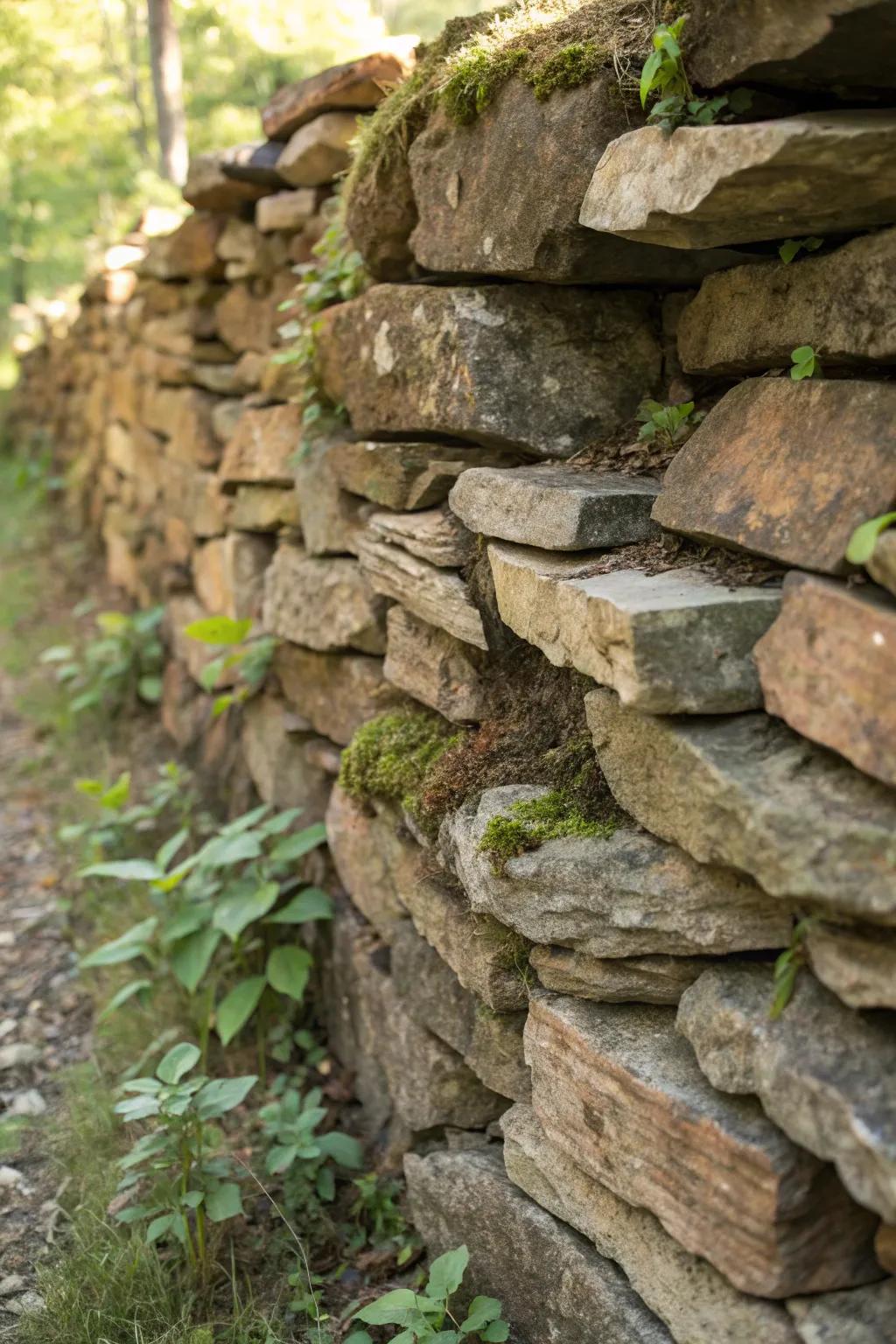 Discover the timeless artistry of dry stack stone walls; where nature meets craftsmanship.