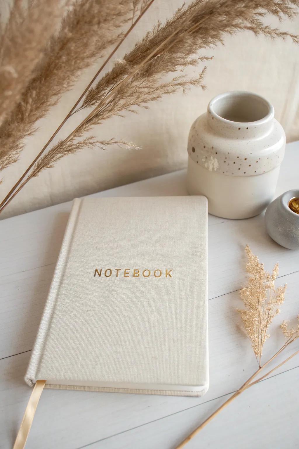 Add a personal touch to your stationery with beautifully monogrammed initials. #MinimalistElegance