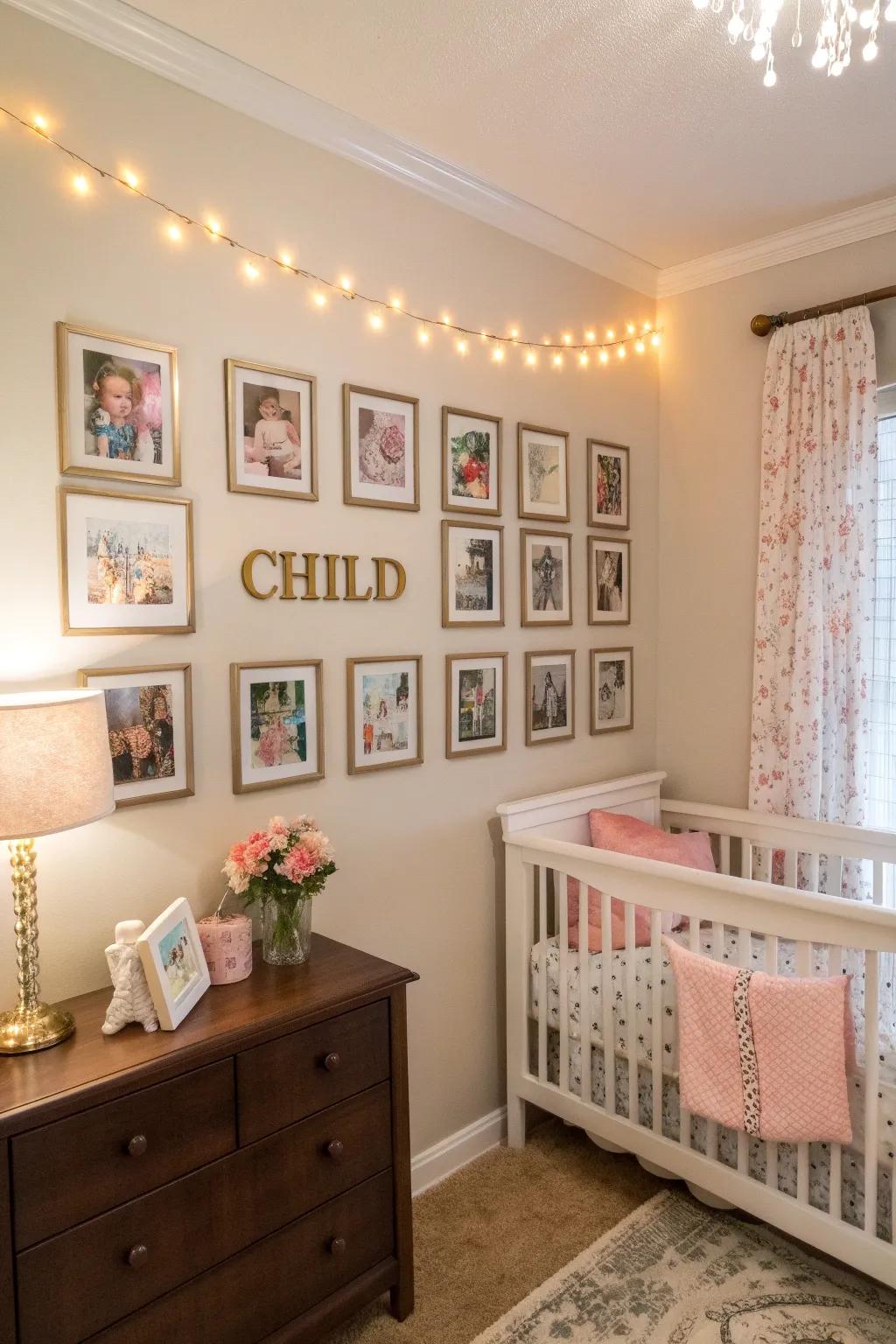 Personal touches make the nursery nook feel like home.