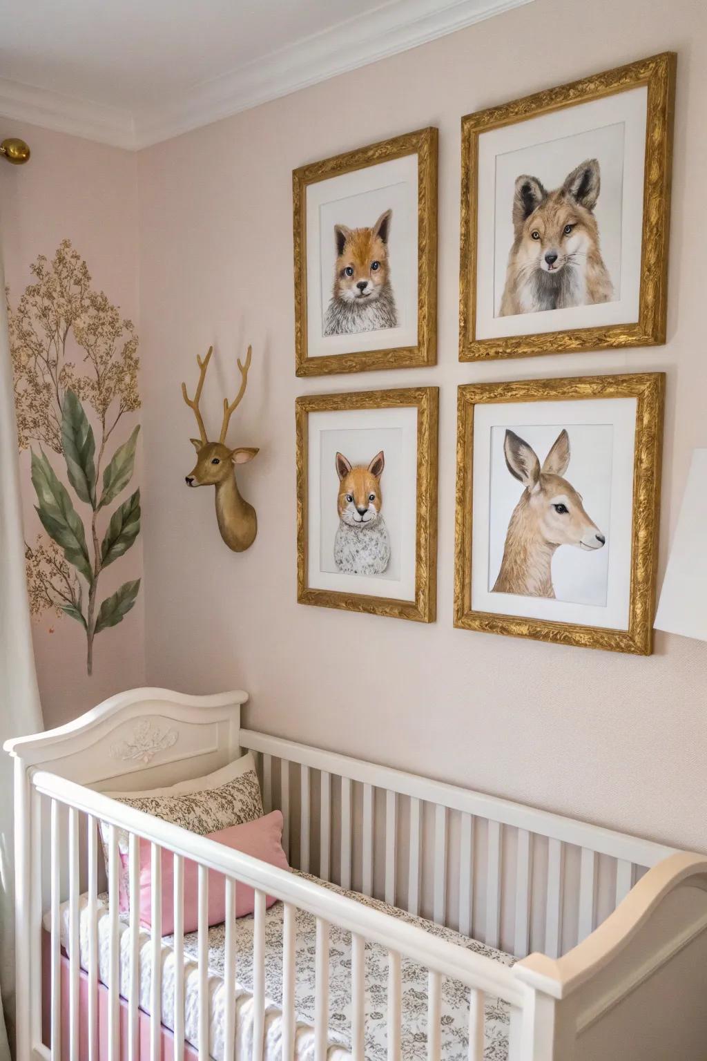 Animal portraits bring elegance and charm.